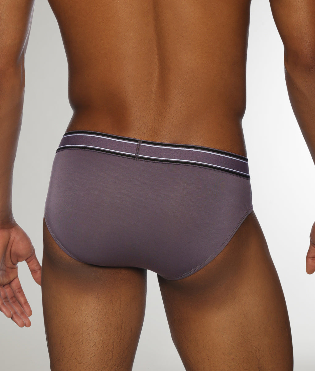 Parke & Ronen Retro Solid Low Rise Brief Retro-amethyst
