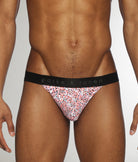 Parke & Ronen Printed Low-Rise Jockstrap Roar-pink