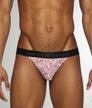 Parke & Ronen Printed Low-Rise Jockstrap Roar-pink