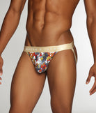 Parke & Ronen Printed Low-Rise Jockstrap Woodland-autumn