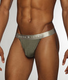Parke & Ronen Quartz Jersey Thong Army