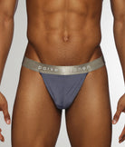 Parke & Ronen Quartz Jersey Thong Blue-stone
