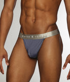 Parke & Ronen Quartz Jersey Thong Blue-stone