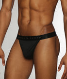 Parke & Ronen Quartz Jersey Thong Heather-black