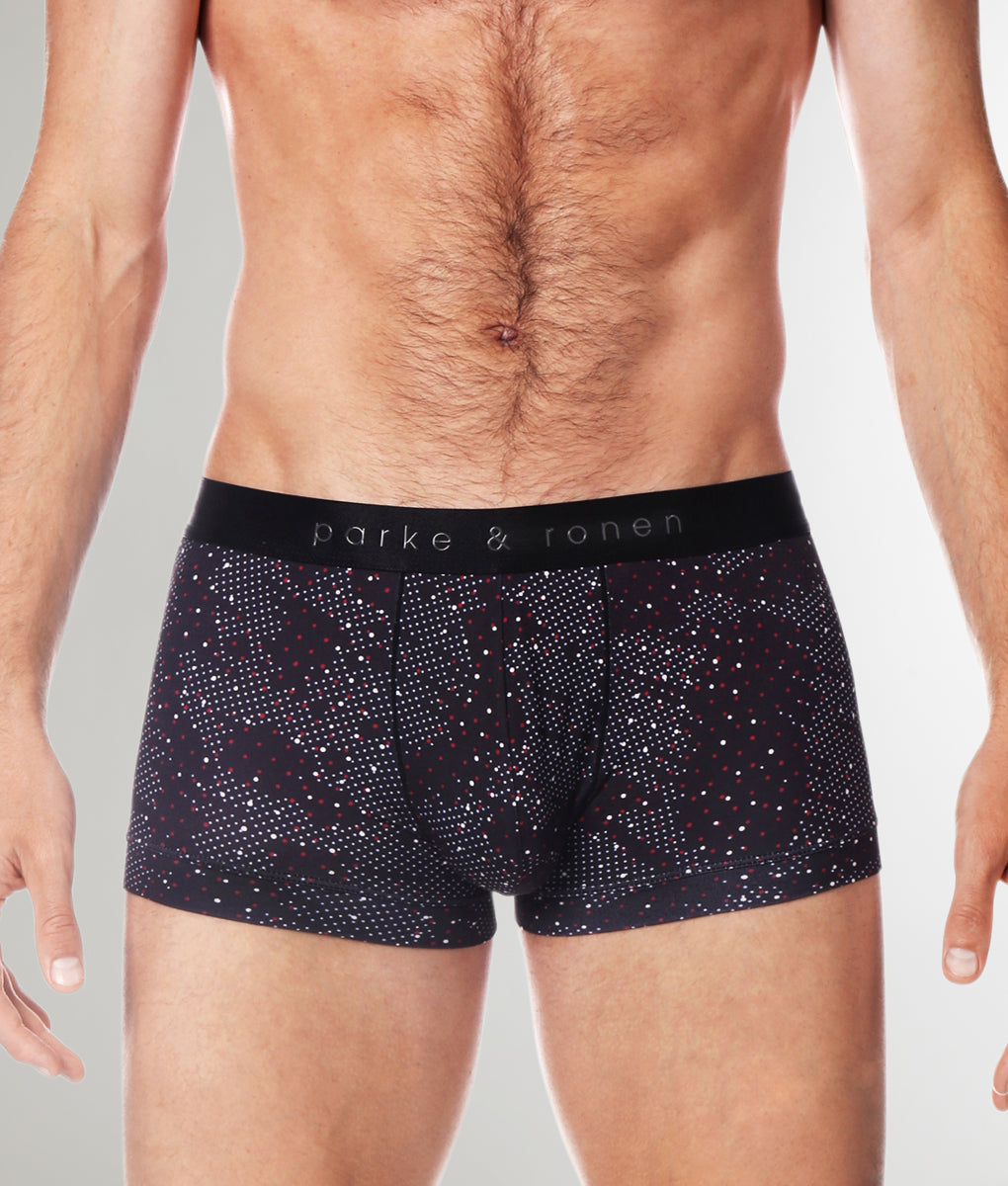 Parke & Ronen Printed Low Rise Trunk Black-andromeda