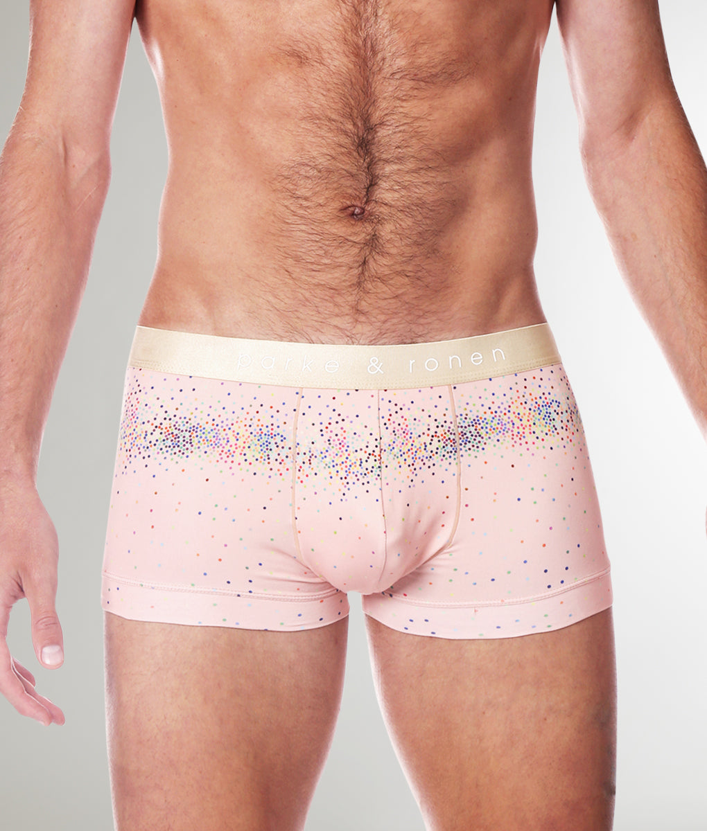 Parke & Ronen Printed Low Rise Trunk Champagne-sparkle