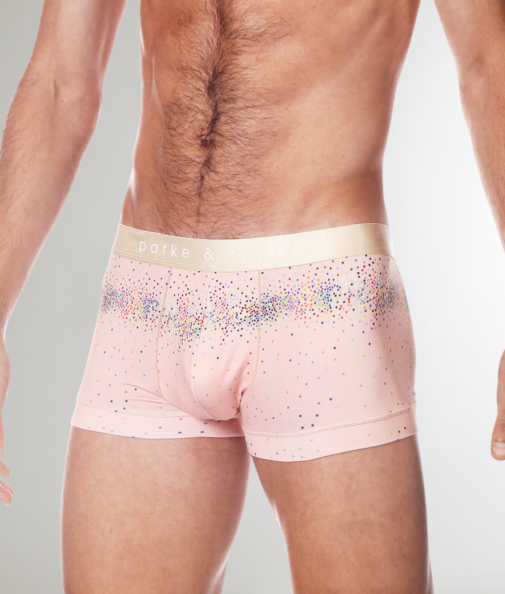 Parke & Ronen Printed Low Rise Trunk Champagne-sparkle