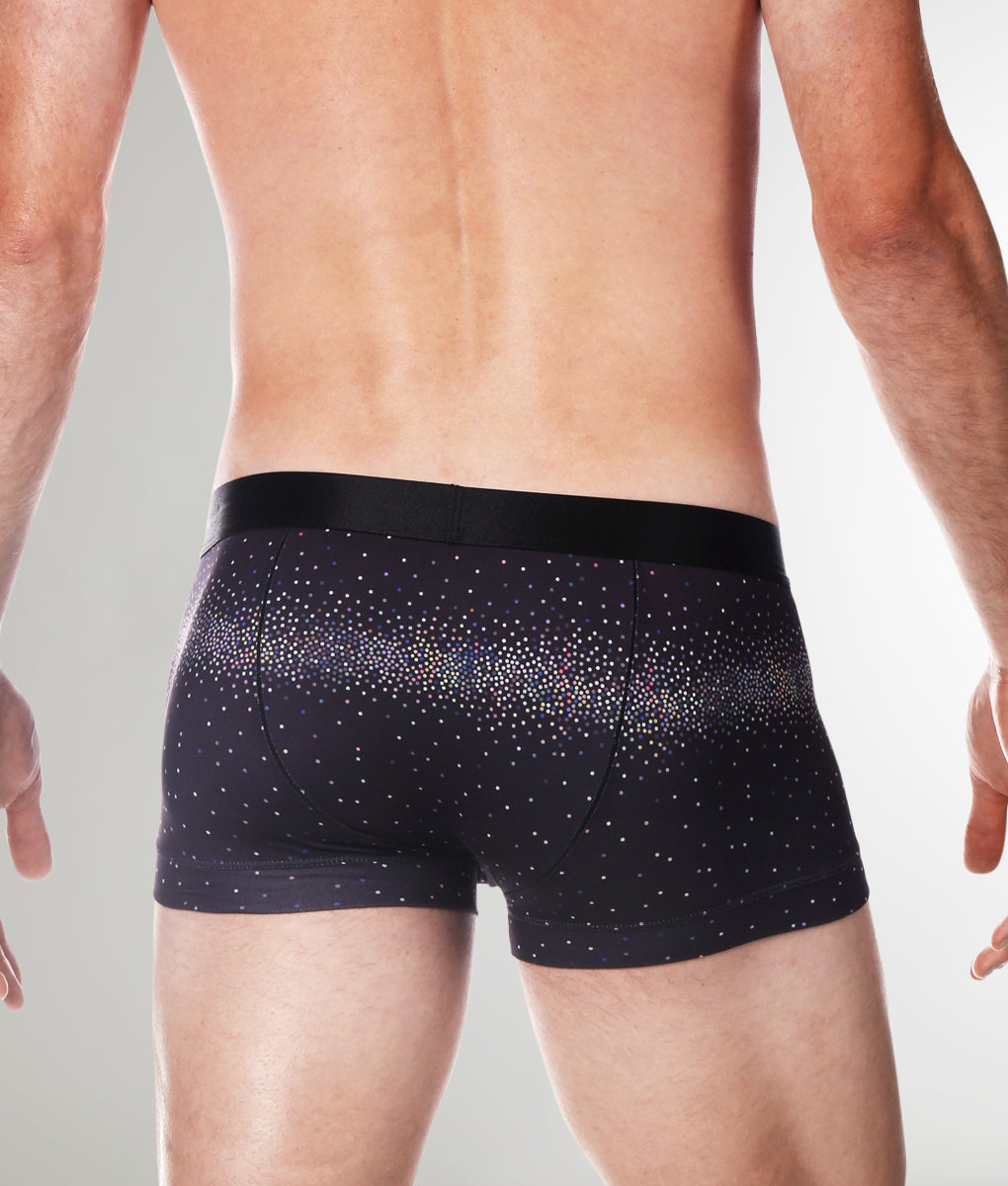 Parke & Ronen Printed Low Rise Trunk Onyx-sparkle
