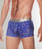 Parke & Ronen Printed Low Rise Trunk Royal-blue-gala