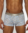 Parke & Ronen Printed Low-Rise Trunk Roar-blue