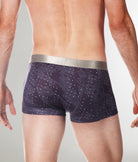 Parke & Ronen Printed Low Rise Trunk Steel-grey-andromeda