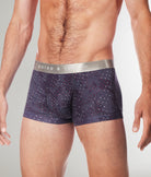 Parke & Ronen Printed Low Rise Trunk Steel-grey-andromeda