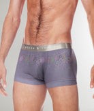 Parke & Ronen Printed Low Rise Trunk Titanium-sparkle