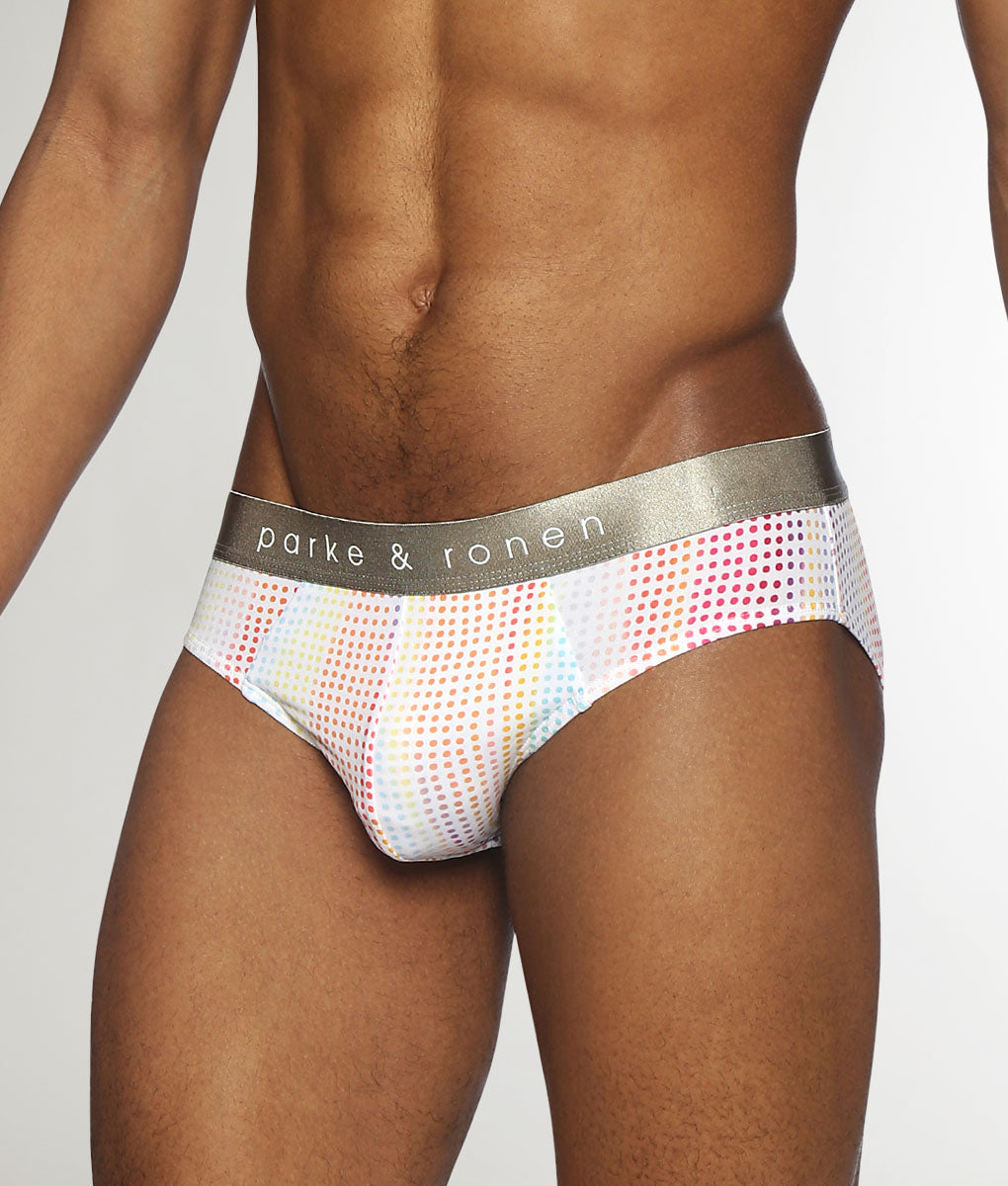 Parke & Ronen Pride Funfetti Low-Rise Brief Funfetti-white