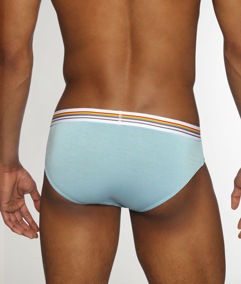 Parke & Ronen Pride Solid Low-Rise Brief Blue-dreams