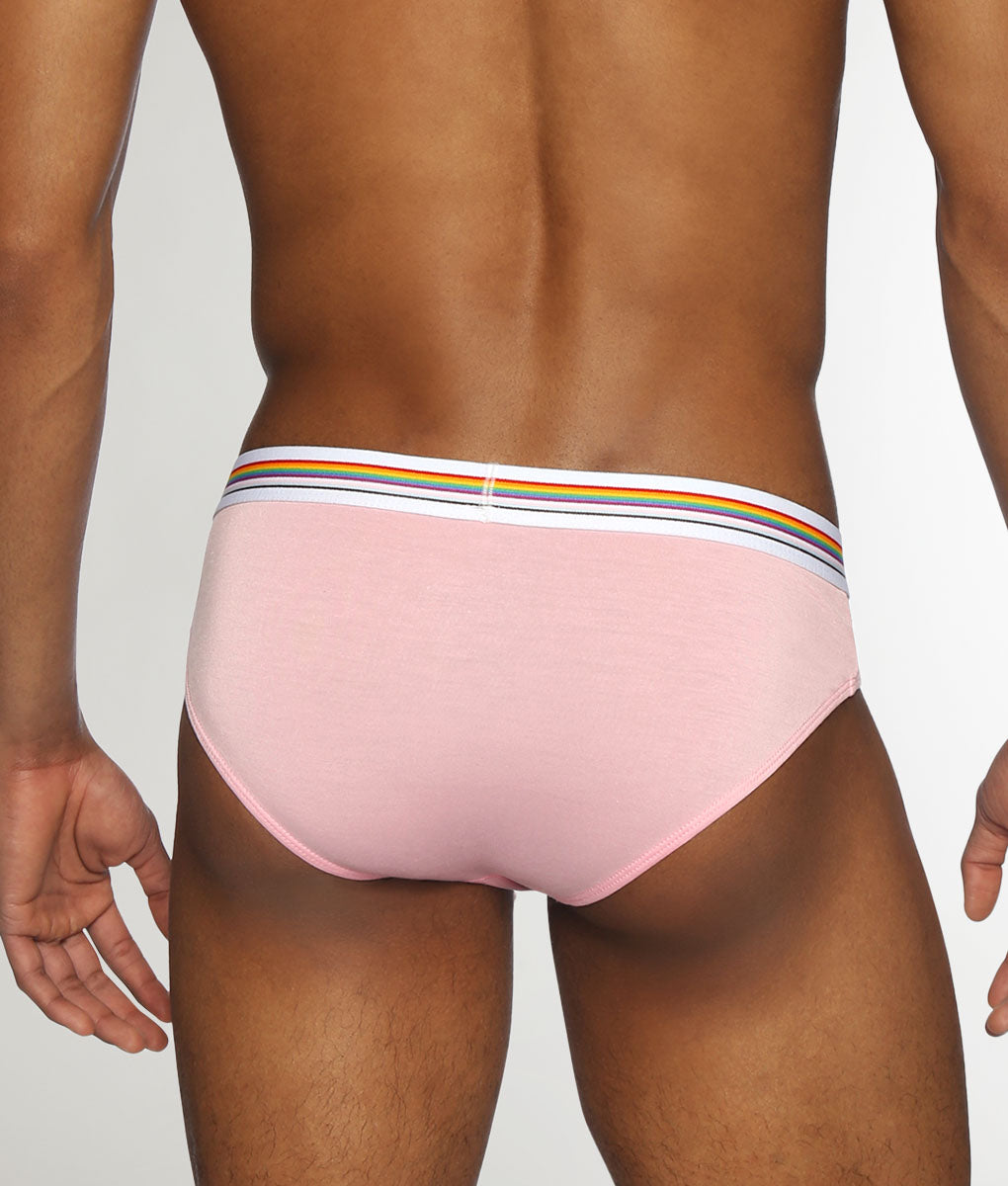 Parke & Ronen Pride Solid Low-Rise Brief Blush-pink