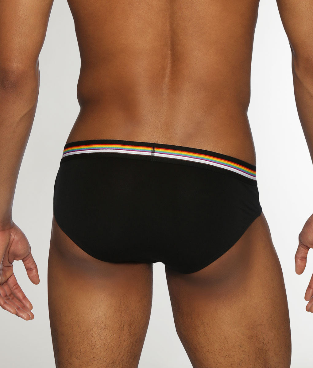 Parke & Ronen Pride Solid Low-Rise Brief Eclipse-black