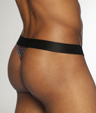 Parke & Ronen Pride Funfetti Thong Black