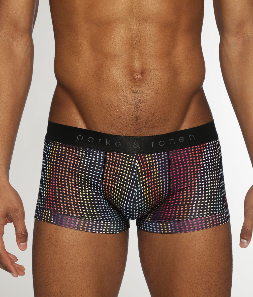 Parke & Ronen Pride Funfetti Low-Rise Trunk Black