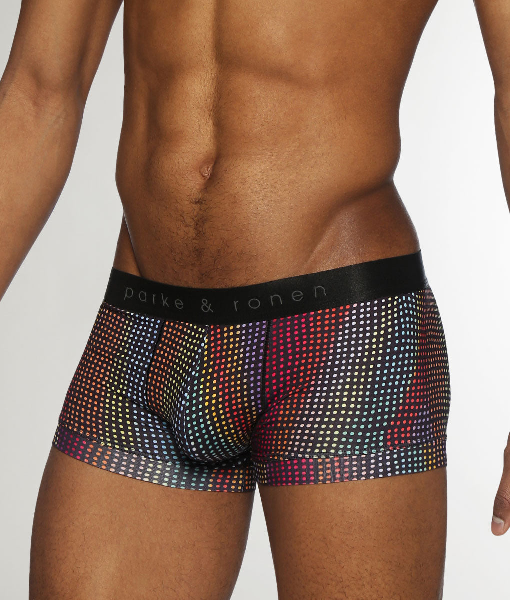 Parke & Ronen Pride Funfetti Low-Rise Trunk Black
