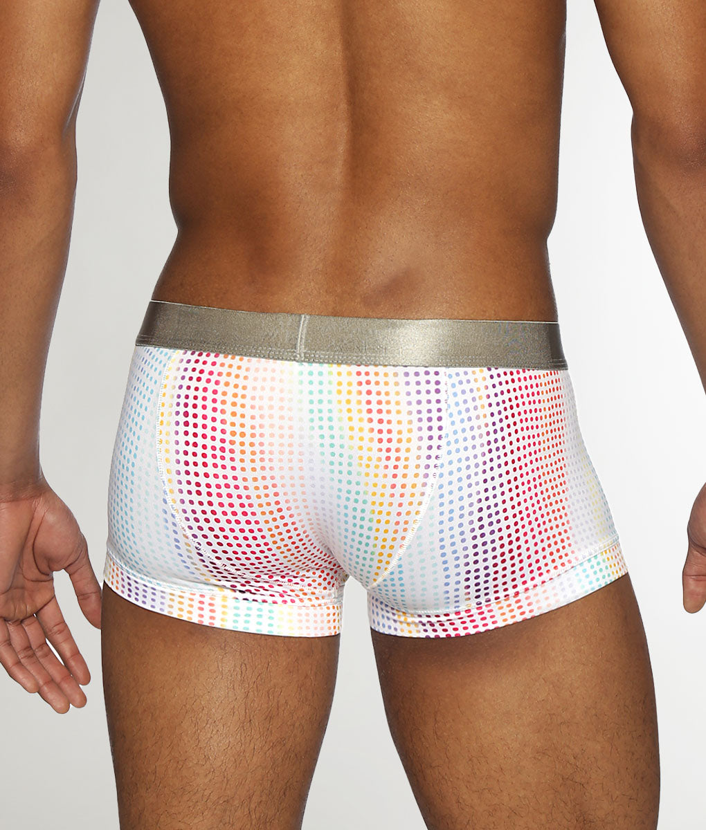 Parke & Ronen Pride Funfetti Low-Rise Trunk White