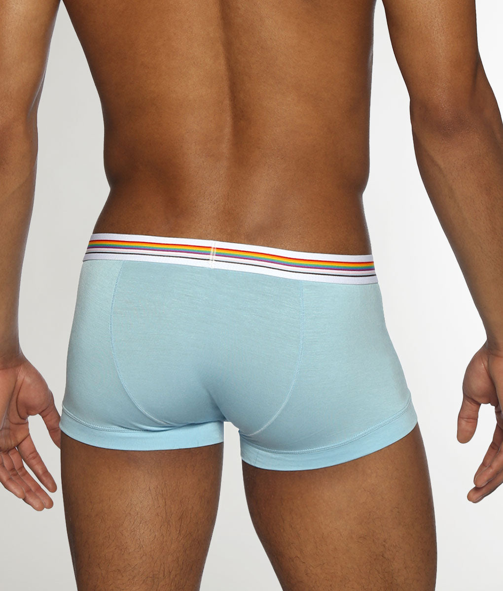 Parke & Ronen Pride Solid Low-Rise Trunk Blue-dreams