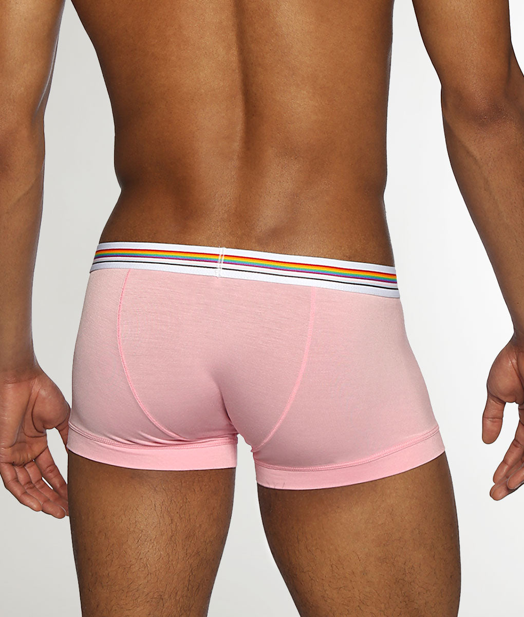 Parke & Ronen Pride Solid Low-Rise Trunk Blush-pink