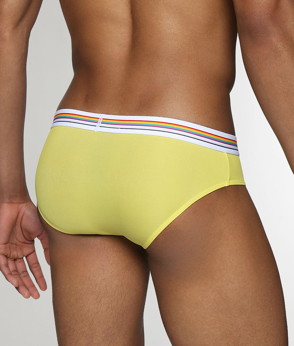Parke & Ronen Boudoir Pride Nylon Low-Rise Brief Canary