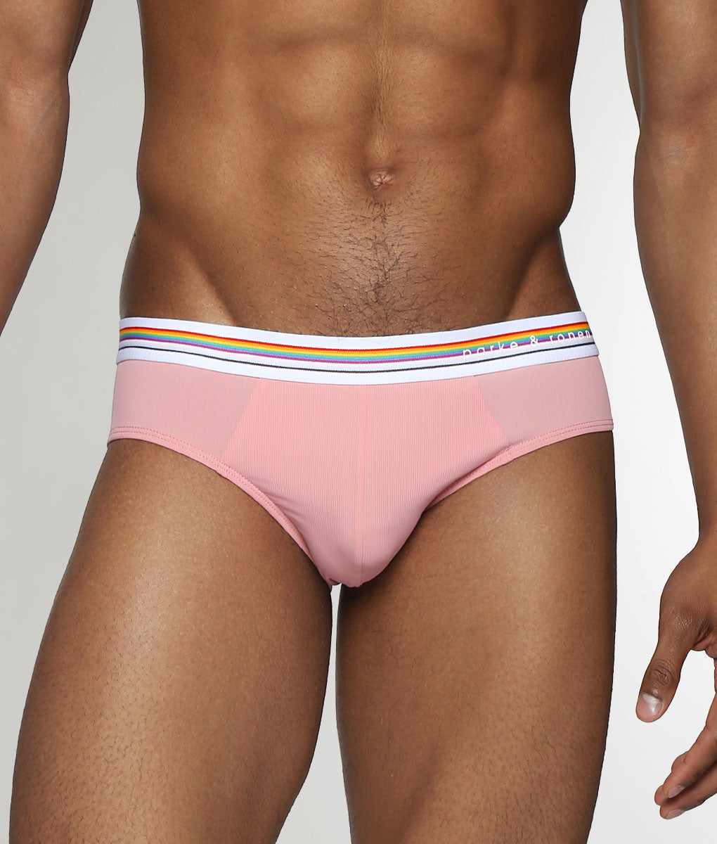 Parke & Ronen Boudoir Pride Nylon Low-Rise Brief Peach