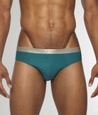 Parke & Ronen Boudoir Nylon Low-Rise Brief Teal