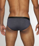 Parke & Ronen Vault Stripe Low-Rise Brief Midnight