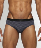 Parke & Ronen Vault Stripe Low-Rise Brief Midnight