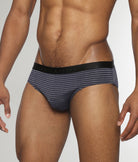 Parke & Ronen Vault Stripe Low-Rise Brief Midnight