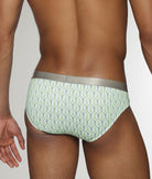 Parke & Ronen Sailors Knot Printed Low-Rise Brief Lime