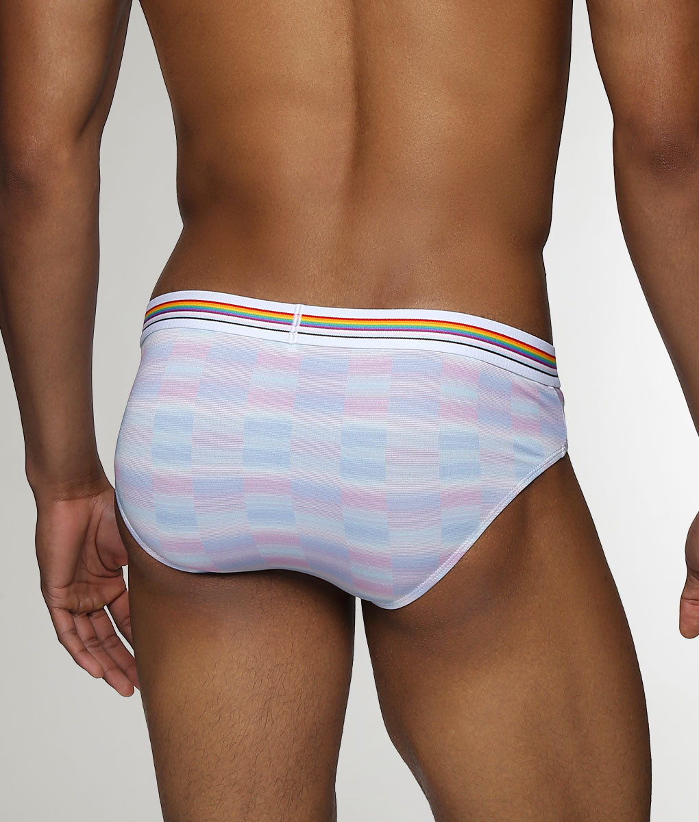 Parke & Ronen Printed Pride Low-Rise Brief Lavender-pride