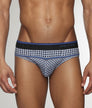 Parke & Ronen Lattice Printed Low-Rise Brief Midnight