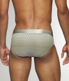 Parke & Ronen Horizon Printed Low Rise Brief Moss