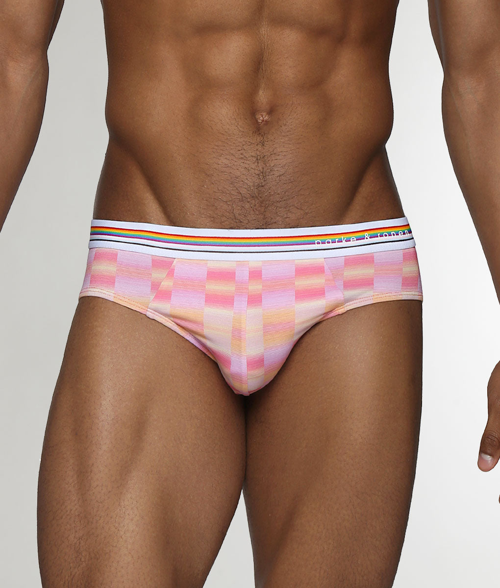 Parke & Ronen Printed Pride Low-Rise Brief Sunset-pride