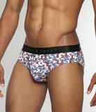 Parke & Ronen Honey Comb Printed Low Rise Brief Vamp