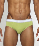 Parke & Ronen Retro Solid Low-Rise Brief Grass