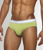 Parke & Ronen Retro Solid Low-Rise Brief Grass
