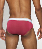 Parke & Ronen Retro Solid Low-Rise Brief Ruby
