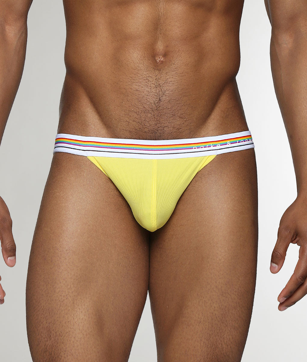 Parke & Ronen Boudoir Pride Nylon Low-Rise Jockstrap Canary