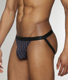 Parke & Ronen Sailors Knot Printed Jockstrap Black