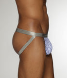 Parke & Ronen Sailors Knot Printed Jockstrap Blue