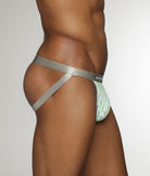 Parke & Ronen Sailors Knot Printed Jockstrap Lime