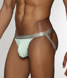 Parke & Ronen Sailors Knot Printed Jockstrap Lime