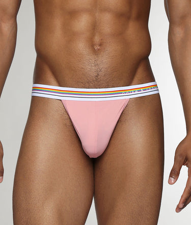 Parke & Ronen Boudoir Pride Nylon Low-Rise Thong Peach