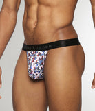Parke & Ronen Honey Comb Printed Thong Vamp
