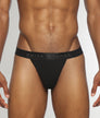 Parke & Ronen Solid Thong Black